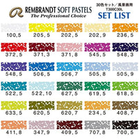 Rembrandt Soft Pastels - Juego de 30 palos para paisaje - Arteztik
