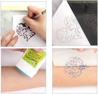GSHLLO - 10 plantillas de papel de transferencia de tatuajes de 4 capas, papel de calco, accesorios para suministros de tatuajes - Arteztik
