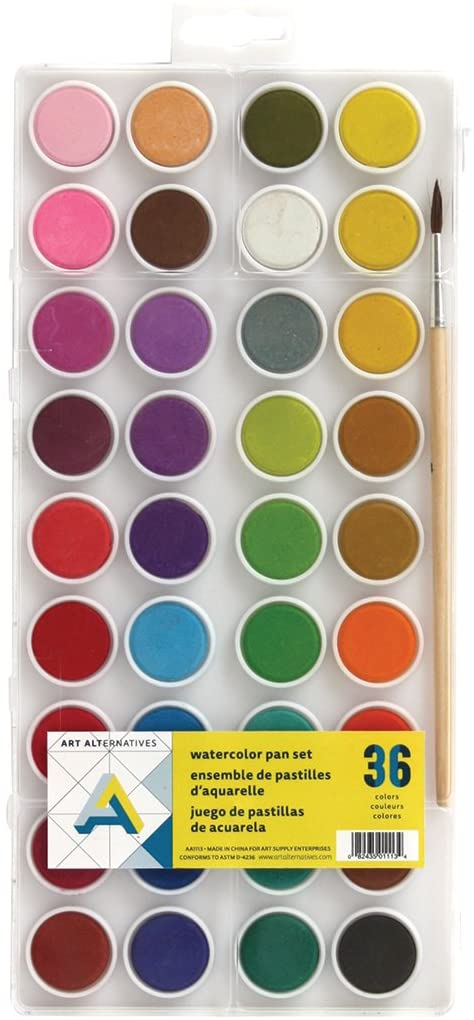 Art Alternatives - Juego de 36 colores para acuarela - Arteztik