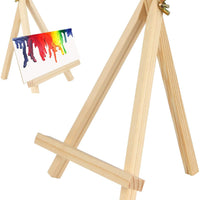 Caballete de trípode de madera de pino de 9 pulgadas con soporte ajustable para fotografía, caballete de pintura, para dibujar para niños - Arteztik