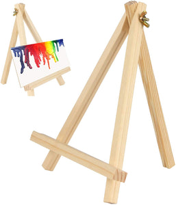 Caballete de trípode de madera de pino de 9 pulgadas con soporte ajustable para fotografía, caballete de pintura, para dibujar para niños - Arteztik