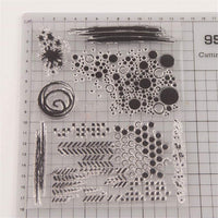 OBANGONG 5 piezas diferentes temáticas frases bonitos patrones de silicona transparente sellos para hacer tarjetas decoración y scrapbooking - Arteztik