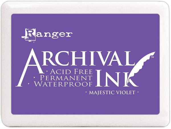 Ranger Archival Ink Jumbo - Almohadilla de tinta #3-Majestic Violet - Arteztik