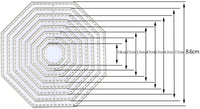 WOWOSS 32 Piezas Troquelado Plantilla Moldes de Metal Plantilla 4 Formas Diferentes Herramientas de repujado para Scrapbook, Album, Papel DIY Artesanía y Creación de Tarjetas - Arteztik
