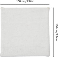 Starvast - Mini paneles de lona de 3.9 x 3.9 in, paquete de 24, lienzo de algodón estirado para pinturas, manualidades, pequeños proyectos de pintura acrílica, óleo - Arteztik
