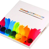 iCoostor - Kit de pintura acrílica para niños y adultos principiantes, 16.0 x 20.0 in, diseño de gato de cuatro colores con 3 pinceles y colores brillantes - Arteztik