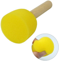 WAFJAMF - Juego de 40 brochas de esponjas redondas de varios tamaños, herramientas de pintura para niños - Arteztik
