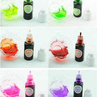 12 colores epoxi UV resina colorante colorante líquido epoxi resina pigmento, 0.3 fl oz cada uno, translúcido - Arteztik