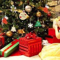 50 adornos de madera sin terminar para decoración navideña y manualidades, 10 estilos de madera sin terminar para decoración de Navidad y manualidades - Arteztik

