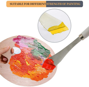 2 cuchillos de pintura, dos cuchillos de paleta, herramientas de arte delgadas y flexibles para pintura al óleo, mezcla acrílica, etc. - Arteztik