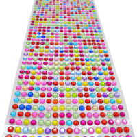 2520 pegatinas de diamantes de imitación, 5 hojas de 0.236 in, autoadhesivas, con gemas de colores, para manualidades, cuerpo, festivales de maquillaje, carnaval (morado oscuro) - Arteztik