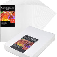 Lona para pintura, paquete de 12 unidades, lienzos para artistas de 7.9 x 9.8 in para pintura, perfecto para pintura al óleo y acrílica, panel de lienzo para pintura - Arteztik
