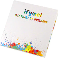 Ifymei - Pintura por números para niños y adultos y principiantes, kit de regalo de pintura en lienzo para bricolaje, 16.0 x 20.0 in, colorido perro lindo - Arteztik