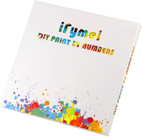 Ifymei - Pintura por números para niños y adultos y principiantes, kit de regalo de pintura en lienzo para bricolaje, 16.0 x 20.0 in, coloridos dinosaurios - Arteztik
