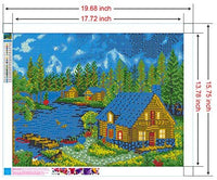 Homenote - Kit de pintura de diamantes para adultos 5D para decoración de pared del hogar (11.4 x 15.7 in) - Arteztik
