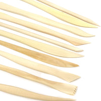 Honbay 10 piezas de herramientas de modelado de madera de doble extremo para cortar, tallar y suavizar arcilla. - Arteztik