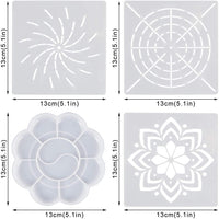 Juego de 36 herramientas de punteado de mandala con bolsa de almacenamiento con cremallera, herramientas de punto, pinceles y bandeja de pintura para pintar rocas dibujo y dibujo, manualidades para niños, arte de uñas, pintura - Arteztik