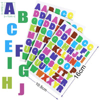 Acmer - 80 hojas de pegatinas de letras coloridas con letras del alfabeto, pegatinas de cartulina para tarjetas de fotos de niños, álbum de fotos - Arteztik
