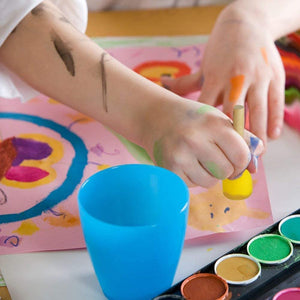 jmaf 40-Pieces surtidos tamaño esponja redonda esponjas Juego de brochas niños herramientas de pintura Pintura Stippler Juego de bricolaje herramientas de pintura para niños - Arteztik