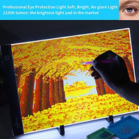 Caja de luz para pintura de diamante grande – B4 Tracing Light Pad – LED Board Tracer, 5D Diamond Dotz Kits para Weeding Vinyl, Art Drawing, Sketching, Animation, Kids Flipbooks, Stencil, Artist Gifts - Arteztik