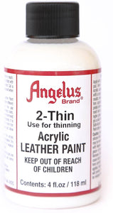 Angelus Brand 2-Thin Pintura acrílica para cuero, 4 onzas - Arteztik