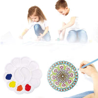 Mandala - Juego de herramientas para puntear y plantillas para pintar rocas, pintura de piedra, mandalas y arcilla con una bolsa de almacenamiento impermeable con cremallera azul para adultos - Arteztik