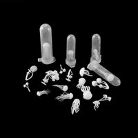 Fashionclubs 24 piezas de plástico pequeño medusas hechas a mano mini setas 3d resina molde relleno epoxi resina materiales de relleno modelo de joyería fabricación de resina suministros DIY manualidades kit - Arteztik
