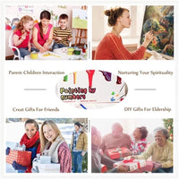 MiDenso - Kit de pintura fácil y divertida para niños y adultos, para principiantes, 16.0 x 20.0 in, colorido patrón con envoltorio de regalo, regalo de Navidad, regalo de cumpleaños para niños y niñas - Arteztik

