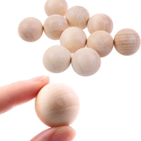 Bolas de madera redondas para manualidades, tamaño 25, 30, 35 y 1.575 in (0.984 in) - Arteztik