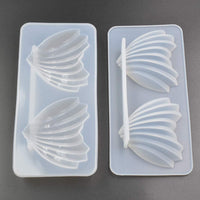 2 moldes de resina epoxi con forma de corazón para conchas de mar, 2.4 x 1.8 x 0.8 in, molde de silicona de fundición de resina – 4 cavidades - Arteztik
