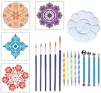 35 herramientas de punteo de mandala, herramientas para pintar mandalas, rocas, colorear, dibujar y dibujar - Arteztik
