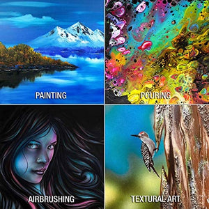 U.S. Art Supply 30 x 36 inch Stretched Canvas 12-Ounce Primed 3-Pack - Professional White Blank 3/4" Profile Heavy-Weight Gesso Acid Free Bulk Pack - Painting, Acrylic Pouring, Oil Paint - Arteztik