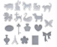 19 piezas de moldes de resina de animales surtidos, bandejas de silicona, juego de mariposa, caballo, gato, caballo, joyería de fundición para manualidades - Arteztik
