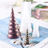 ResinPro - Juego de 3 moldes de resina epoxi con diseño de cuerno de unicornio en 3D, para decoración de cupcakes - Arteztik