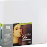 Ampersand Artist Panel imprimado superficie lisa para pintar, verter y mezclar medios, 3/8 pulgadas de profundidad, 10 x 10 pulgadas (PWP9M1010) - Arteztik