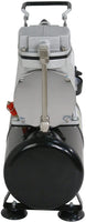 ZENY Pro 1/5 HP Airbrush Compresor de aire Kit de aerógrafo con tanque de 3L y manguera de 6.0 ft multiusos para pulverizar tartas, decoración de tatuajes y manualidades - Arteztik
