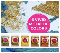 Pigmento en polvo MICA – Tinte de resina epoxi, fabricación de jabón, color de limo y bomba de baño, grado cosmético para brillo de labios y maquillaje – 24 colores de Craftwource - Arteztik
