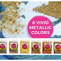 Pigmento en polvo MICA – Tinte de resina epoxi, fabricación de jabón, color de limo y bomba de baño, grado cosmético para brillo de labios y maquillaje – 24 colores de Craftwource - Arteztik