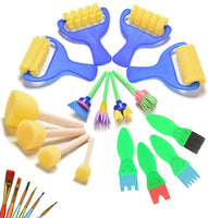 Crqes - Juego de 22 esponjas de espuma para pintura de espuma, para manualidades y grafiti - Arteztik
