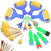 Crqes - Juego de 22 esponjas de espuma para pintura de espuma, para manualidades y grafiti - Arteztik