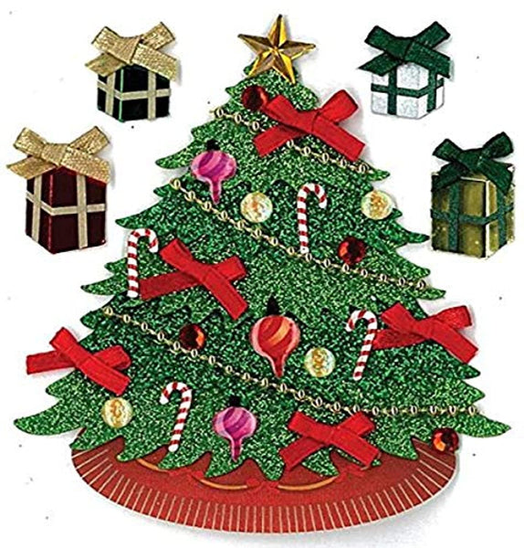 Jolees - Pegatinas navideñas, diseño de árbol clásico - Arteztik