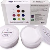 CraftyClay - Juego de 2 tazas de arcilla para modelar en seco al aire - Arteztik