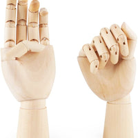 Modelo maniquí de madera seccionada de mano izquierda/derecha Fashionclubs, de 7", articulada, para dibujar, bosquejar, pintar - Arteztik