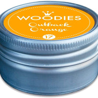Woodies - Sello de gato con almohadilla de tinta naranja de Outback, sello de goma de madera y almohadilla de tinta para manualidades y tarjetas - Arteztik