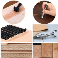 Leather Working Tools Kit, Leather Craft Kits, Hand Leather Tool Kit with Instructions, Quality Toolbox, Rotary Cutter, Waxed Thread, Tracing Wheel, and Other Leather Working Supplies for Beginners - Arteztik
