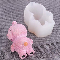 Molde de jabón de silicona para arte de oso durmiente, moldes de jabón hechos a mano DIY - Arteztik