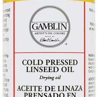 Gamblin prensado en frío 8 oz de aceite de linaza - Arteztik