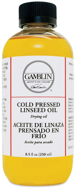 Gamblin prensado en frío 8 oz de aceite de linaza - Arteztik