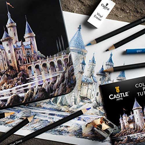  Castle Art Supplies 120 - Juego de lápices de colores : Arte y  Manualidades