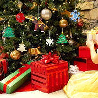 50 adornos de madera sin terminar para decoración navideña y manualidades, 10 estilos de madera sin terminar para decoración de Navidad y manualidades - Arteztik

